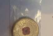 “Rare” 2012 Australian red poppy Anzac $2 coin