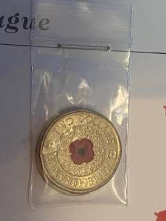 “Rare” 2012 Australian red poppy Anzac $2 coin