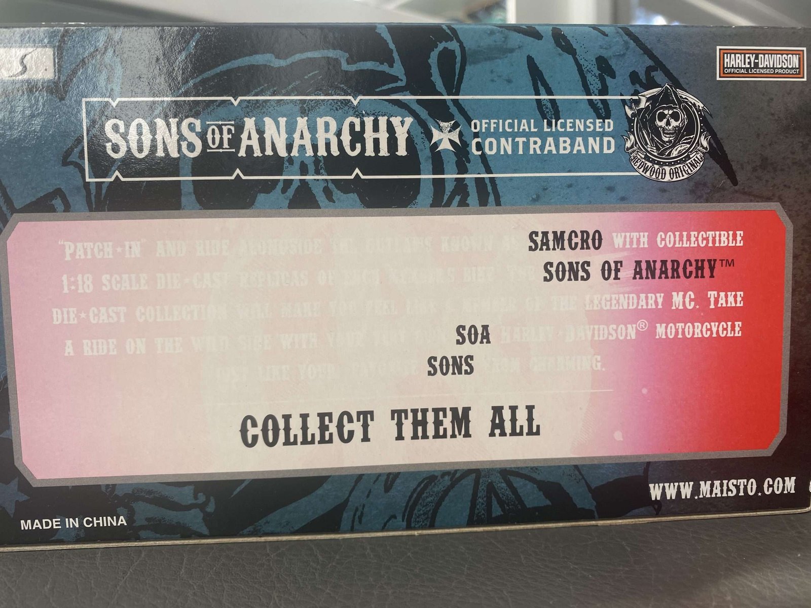 Sons of Anarchy 1:18 1:18 Scale DieCast Vehicle Clarence Clay Morrow