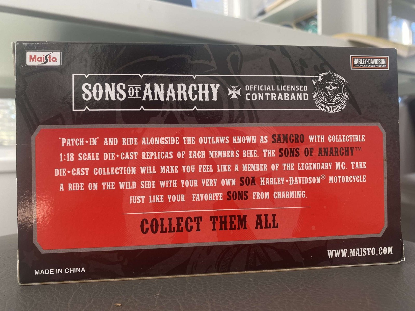 Sons of Anarchy 1:18 Scale DieCast Vehicle Harry Opie Winston