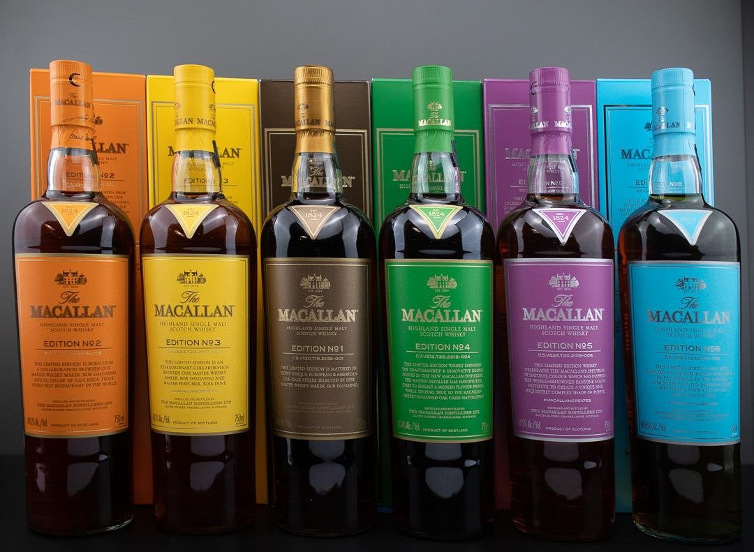 Macallan Edition No 1-6 Set Single Malt Scotch Whisky