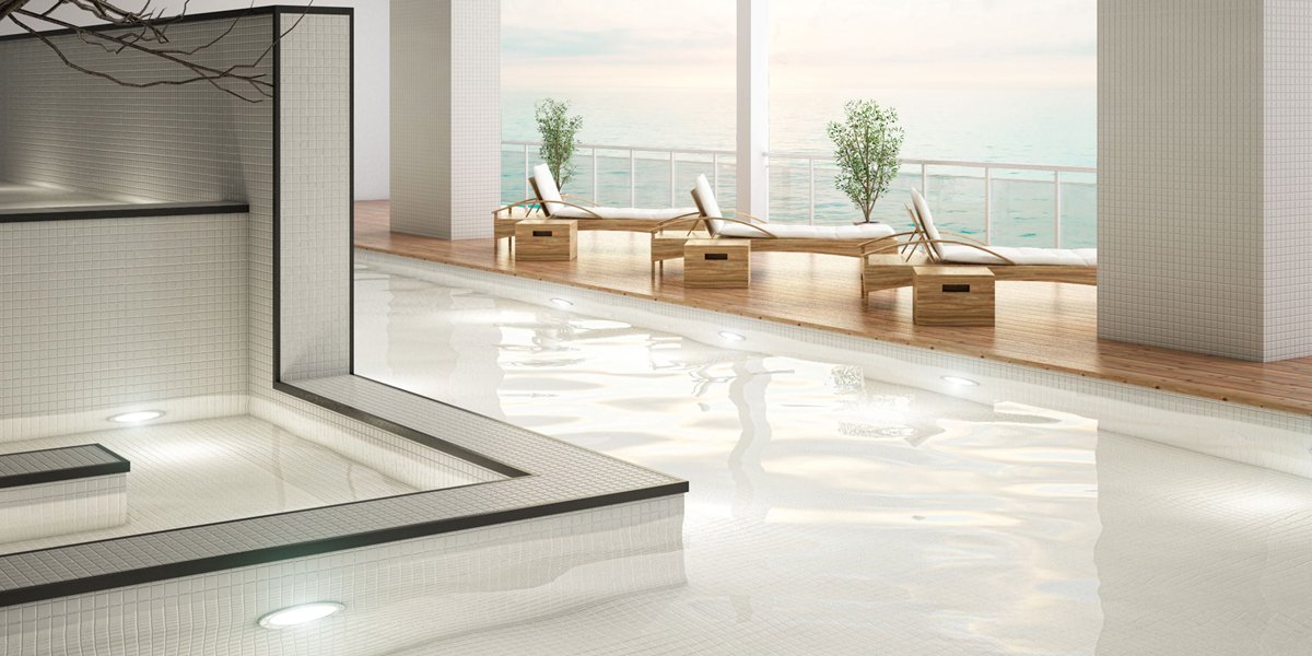 White Pool Tiles | Stone Centre