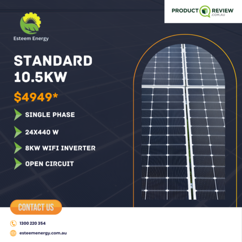 Take advantage of 10.5 kW of solar power today!