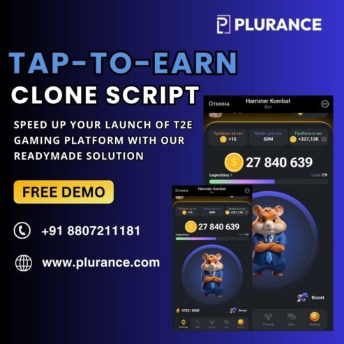 Level up your T2E gaming venture with our tap to earn clone script