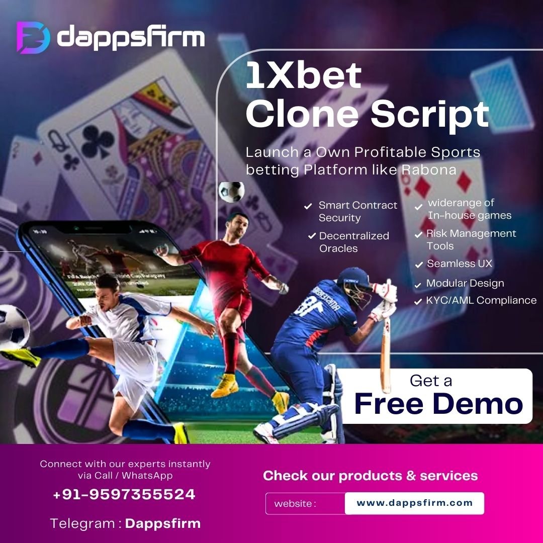 Create a Customized Sports Betting Solution with 1XBet Clone Script at Low Cost