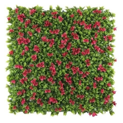 Luxury Flowering Pink Vertical Garden / Green Wall UV Resistant 1m X 1m