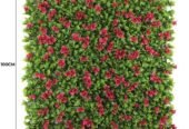 Luxury Flowering Pink Vertical Garden / Green Wall UV Resistant 1m X 1m