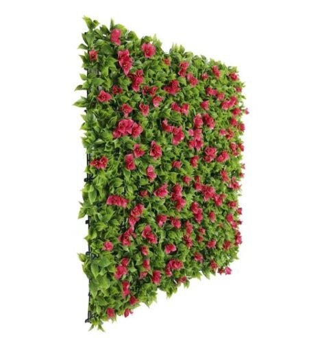 Luxury Flowering Pink Vertical Garden / Green Wall UV Resistant 1m X 1m