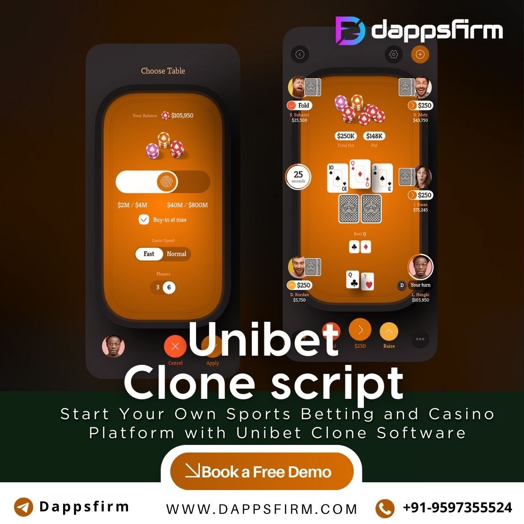 “Start Your Own Sports Betting and Casino Platform with Unibet Clone Software