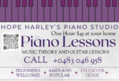 Piano Lessons Lake Macquarie and surrounding areas.