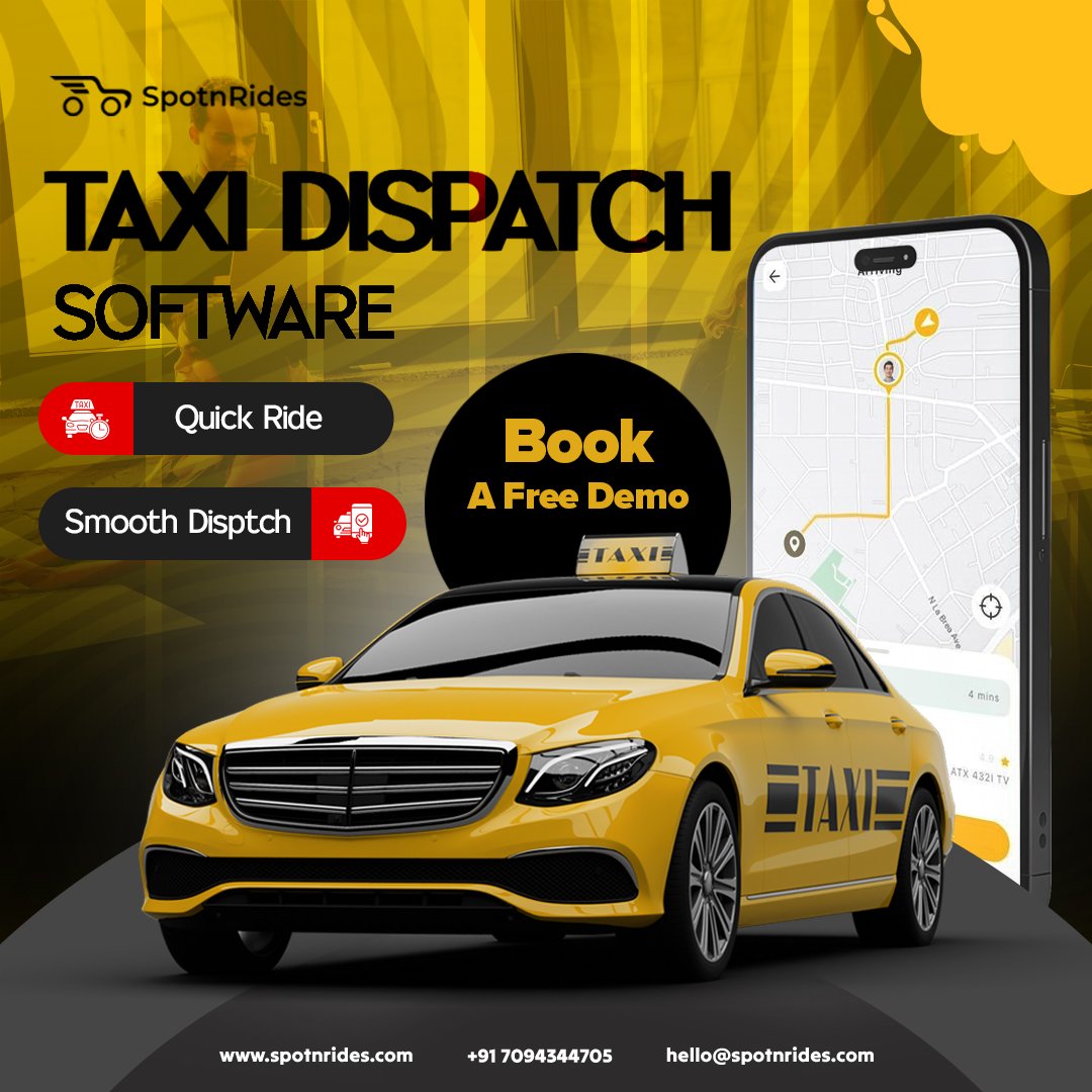 Launch Your Own Taxi Dispatch System with SpotnRides!