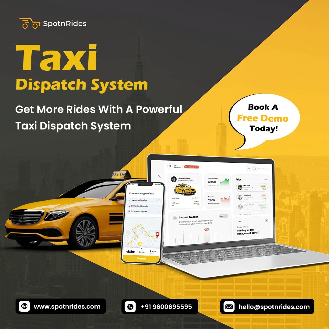 Launch Your Own Taxi Dispatch System with SpotnRides!
