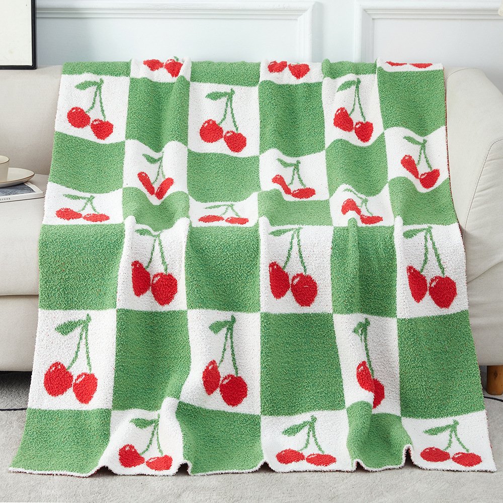 Half-edge Fleece Soft Flannel Blanket Bowknot