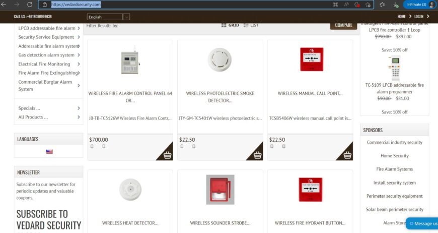 Wireless Addressable Fire Alarm Fire Fighting Security Systems