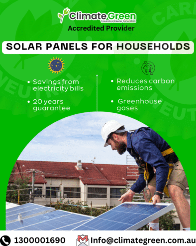 ☀️ Power Your Home with Solar – Installed by Climate Green 🌿 Accredited Solar Panel Solutions for V