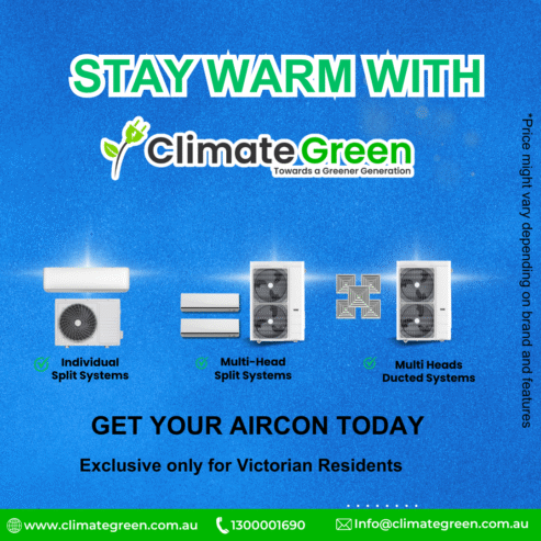 🔥 Winter Heating Sorted with Accredited Installers – Climate Green Melbourne!
