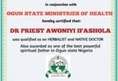 The best powerful spiritual herbalist in Nigeria+2348117855171