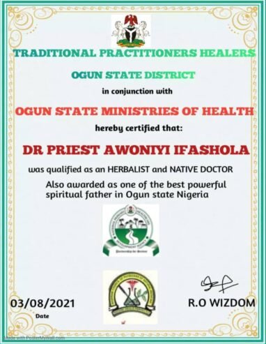 The best powerful spiritual herbalist in Nigeria+2348117855171