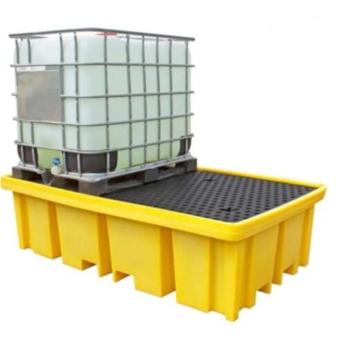 Chemical Spill Pallet for Twin IBCs – Viva Blu Safe Series
