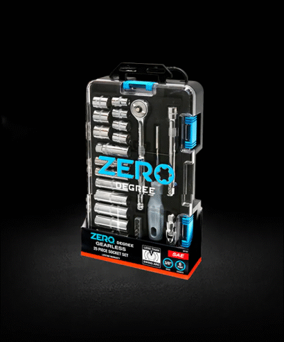 3/8 Gearless Ratchet Set 25 Piece SAE