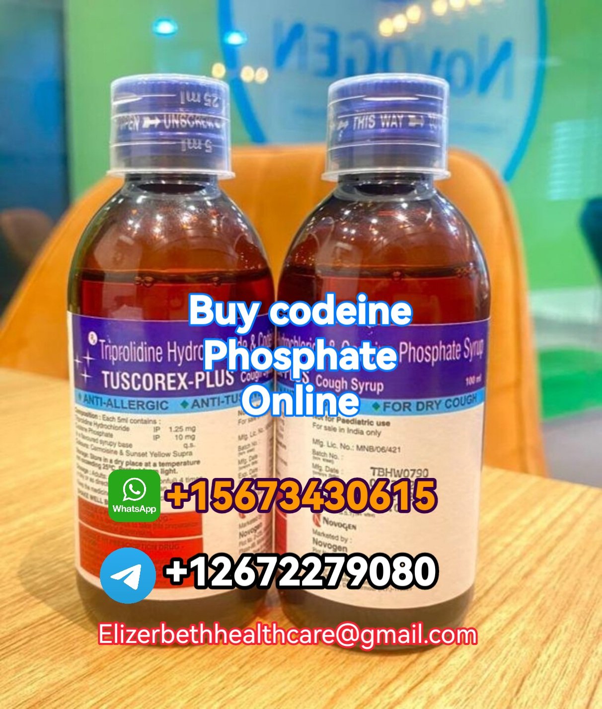Telegrm+12672279080.Buy Codeine Phosphate 60Mg(Cough Syrup) In Australia