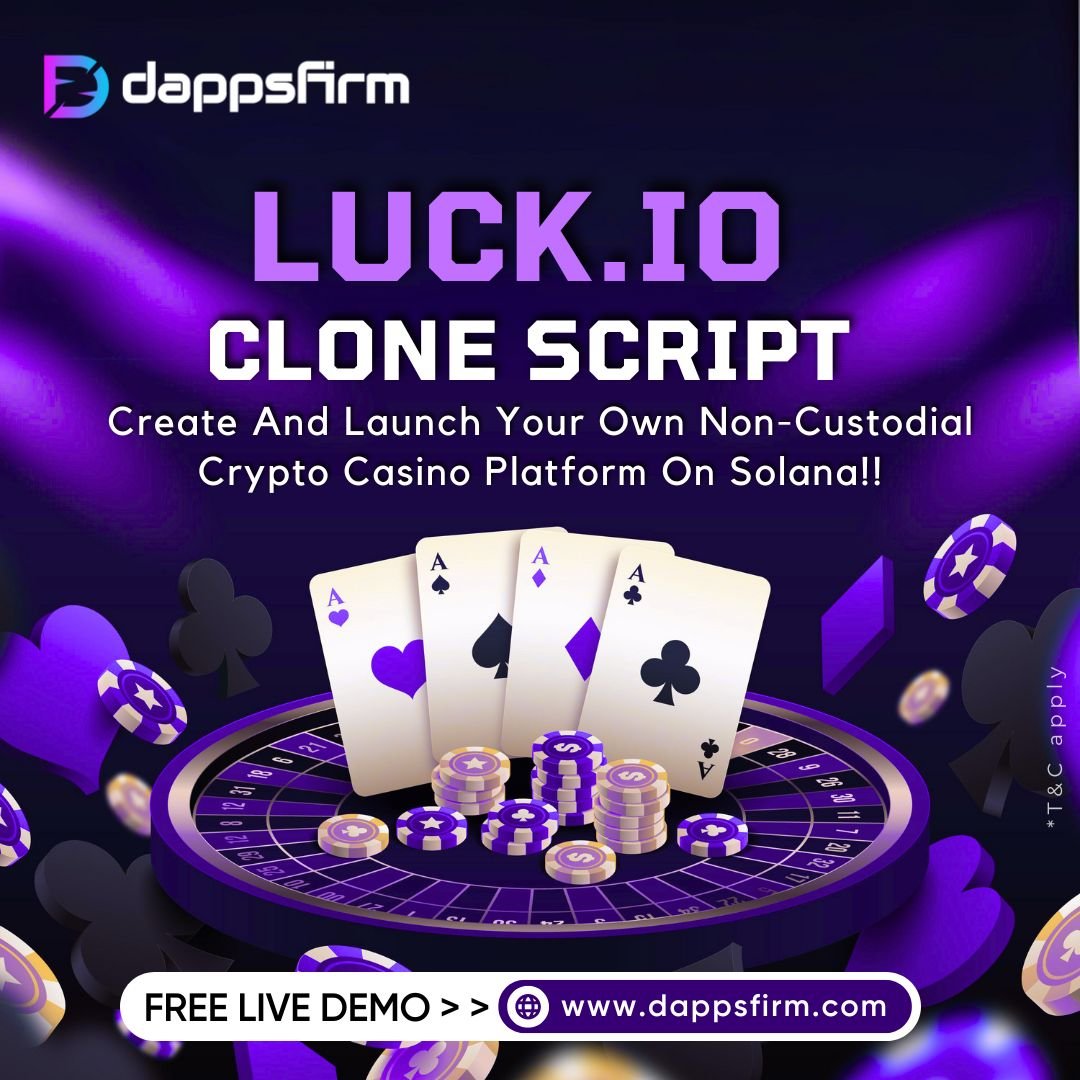 Launch Solana-Based Casino Games Using Luck.io Clone Script with Real ROI Focus