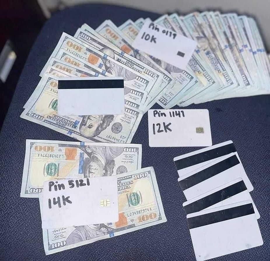 cloned cards with high and low balance