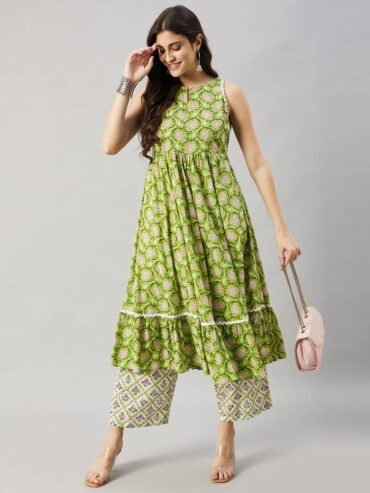 Effortless Pairing with Mirraw Sleeveless Kurti Sets