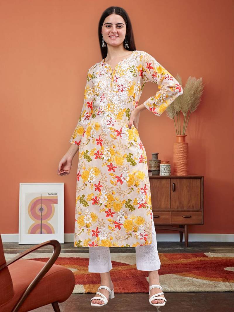 Celebrate Tradition with Elegant Chikankari Kurti Designs