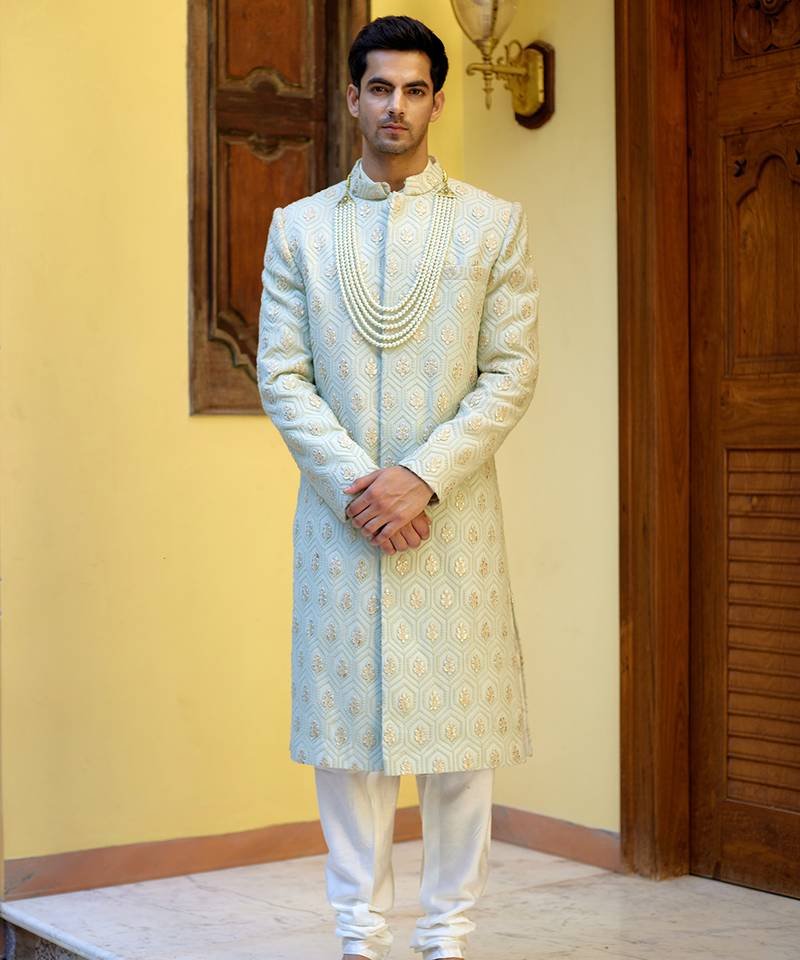 Buy Classic Green Sherwanis for Men’s Ethnic Wardrobe