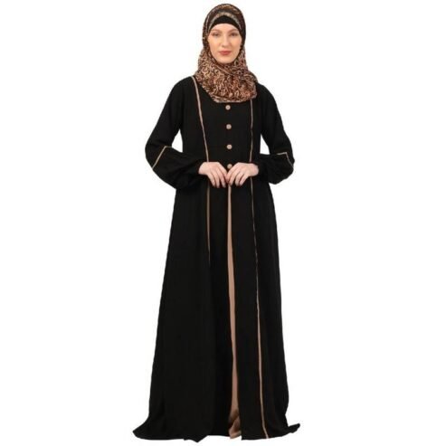 Elegant Black Abaya Dress – Special Discount Available!