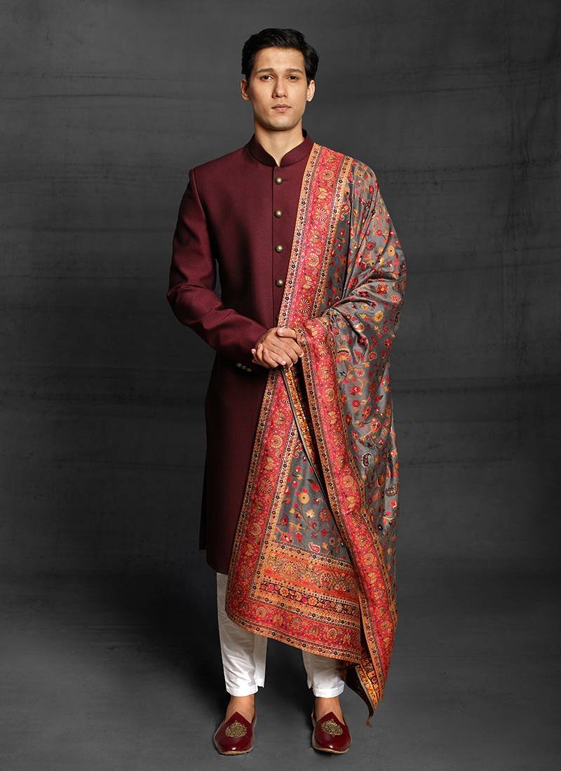 Red Sherwani for Men – Perfect for Weddings & Special Occasions