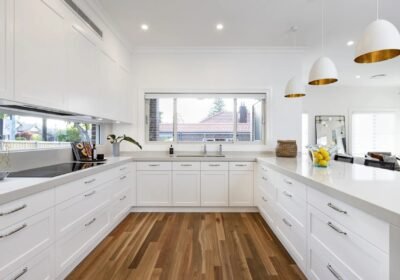white-u-shaped-peninsula-kitchen-galley