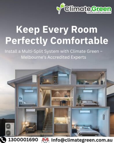 Multi-Split Air Conditioning Installation – Melbourne 🌿 Climate Green – Accredited Provider | VEU R