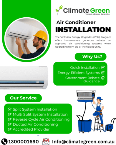 Upgrade Your Home Comfort with Climate Green Melbourne! 🌿 Looking to replace your old or inefficie