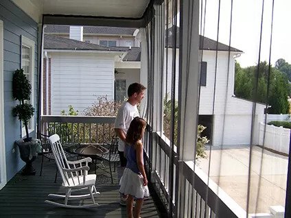 Clear Plastic PVC Outdoor Blinds – Sydney