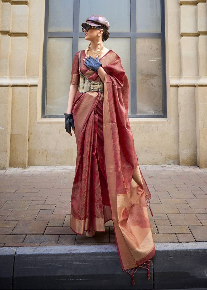 Elegant Organza Saree for Women with Embroidery – Upto 50% Off