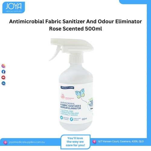 Antimicrobial Fabric Sanitizer And Odour Eliminator Rose Scented 500ml – Joya Medical Supplies