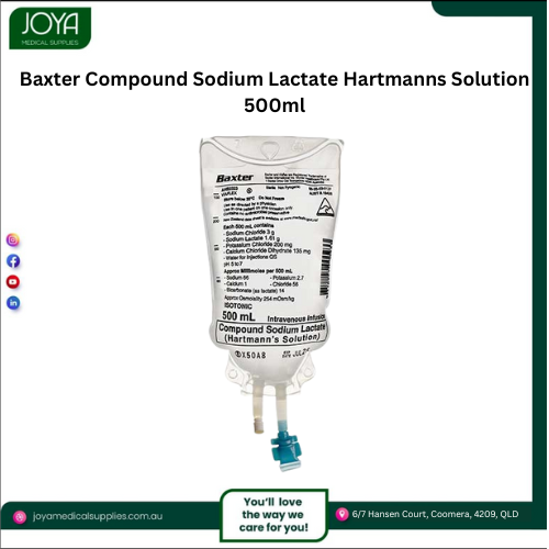 Baxter Compound Sodium Lactate Hartmanns Solution 500ml – Joya Medical Supplies