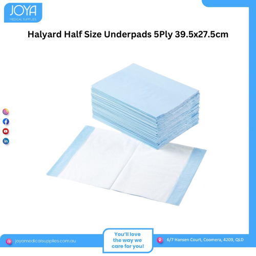 Halyard Half Size Underpads 5Ply 39.5×27.5cm – Joya Medical Supplies