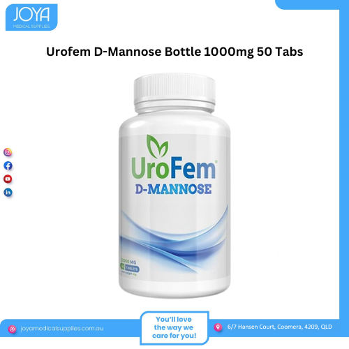 Urofem D-Mannose Bottle 1000mg 50 Tabs – Joya Medical Supplies