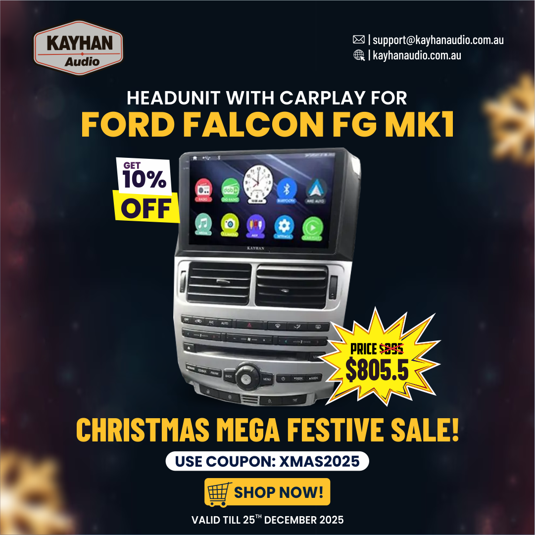 Headunit with Carplay for Ford Falcon FG MK1