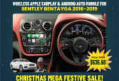 Wireless Apple CarPlay & Android Auto Module For Bentley Bentayga 2016-2019