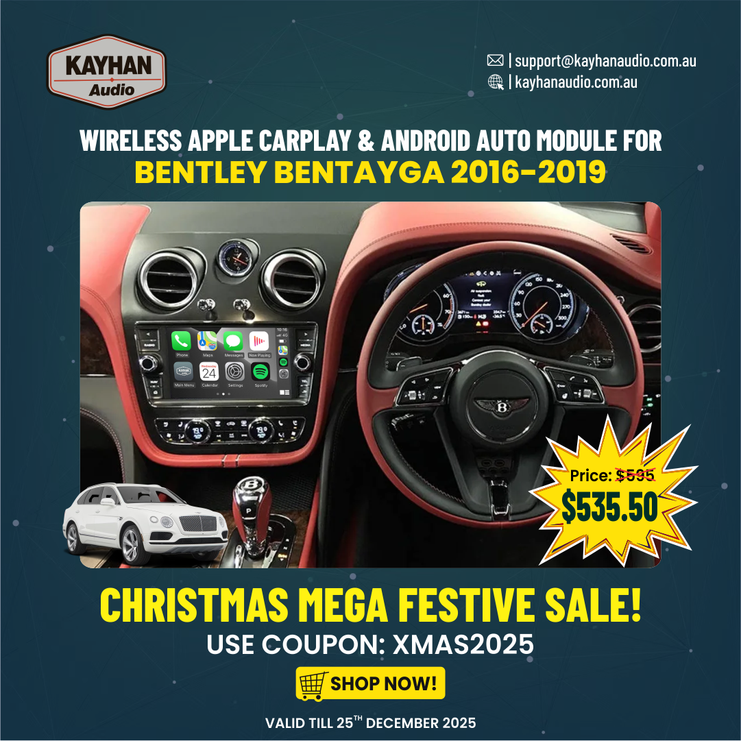 Wireless Apple CarPlay & Android Auto Module For Bentley Bentayga 2016-2019