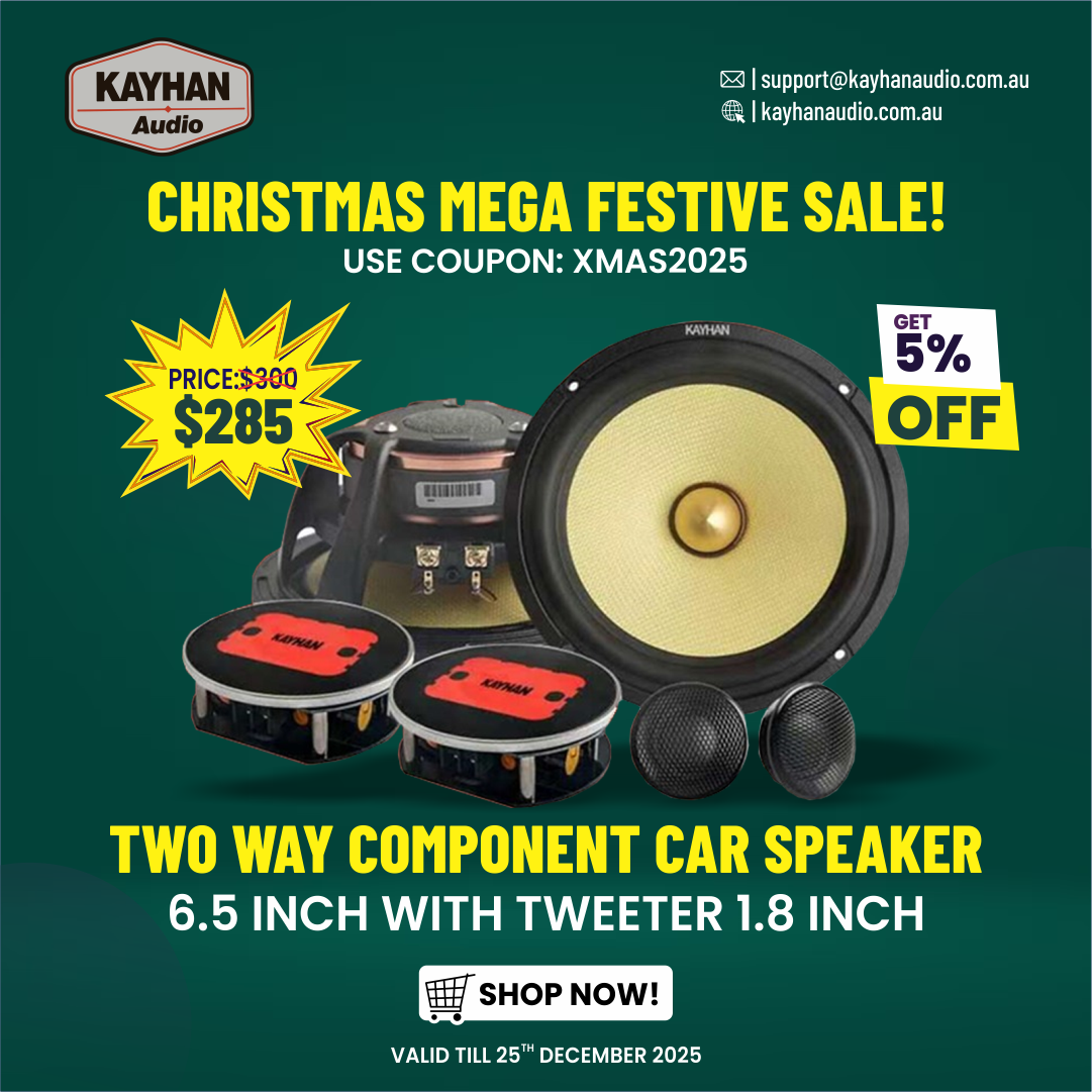 Two Way Component Car Speaker 6.5 inch with Tweeter 1.8 inch