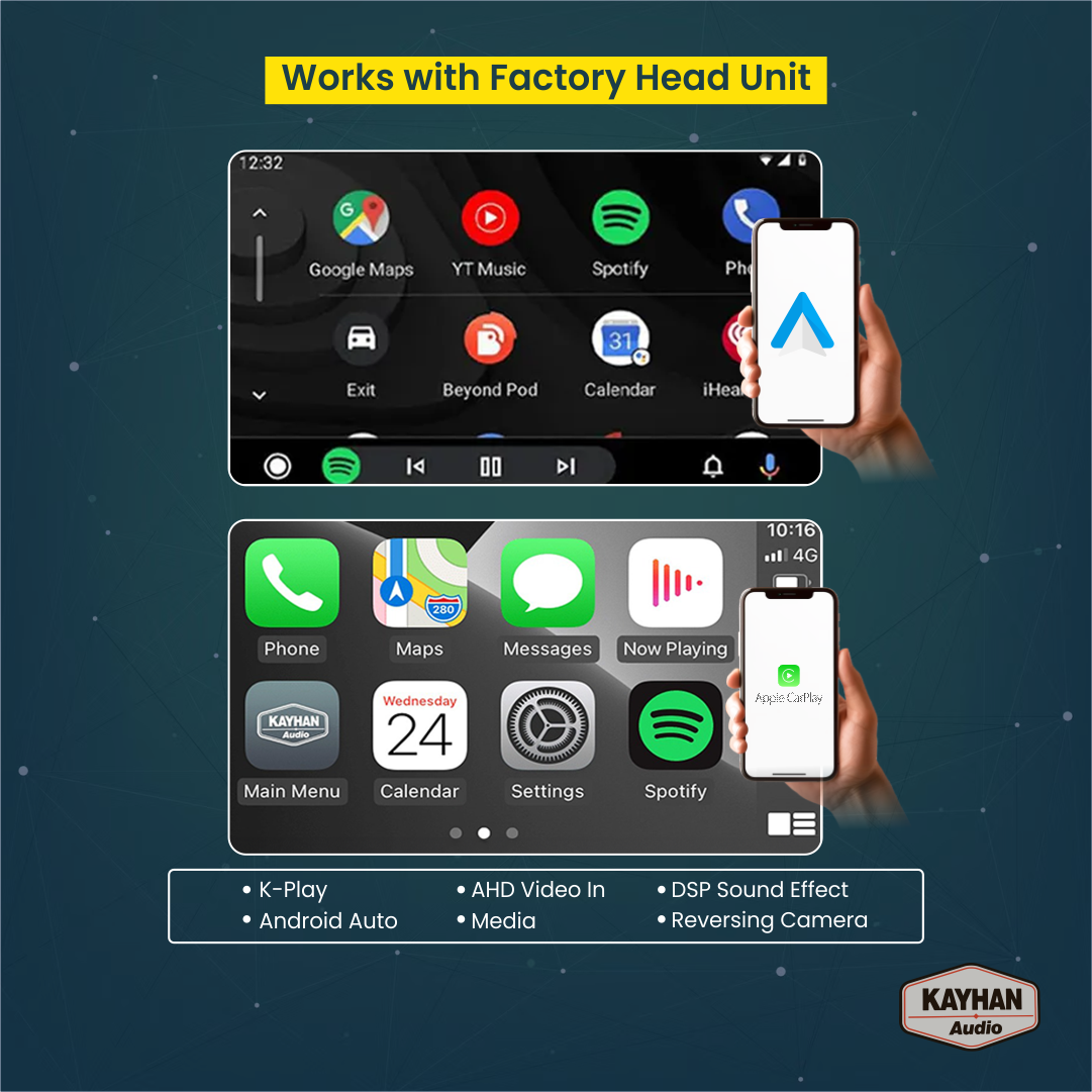 Wireless Apple CarPlay & Android Auto Module For Bentley Bentayga 2016-2019