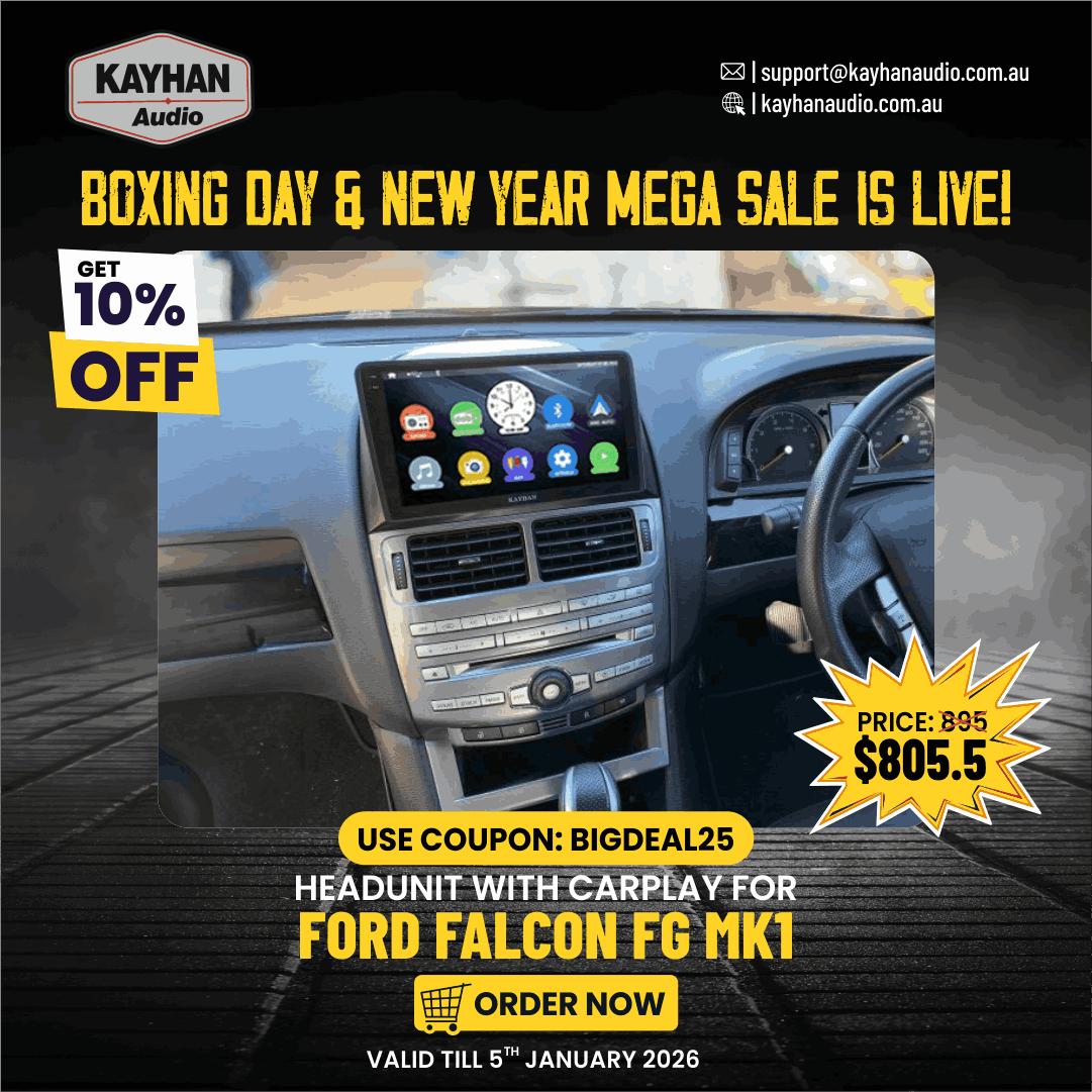 New Year Mega Sale – Apple CarPlay Headunit for Ford Falcon FG MK1