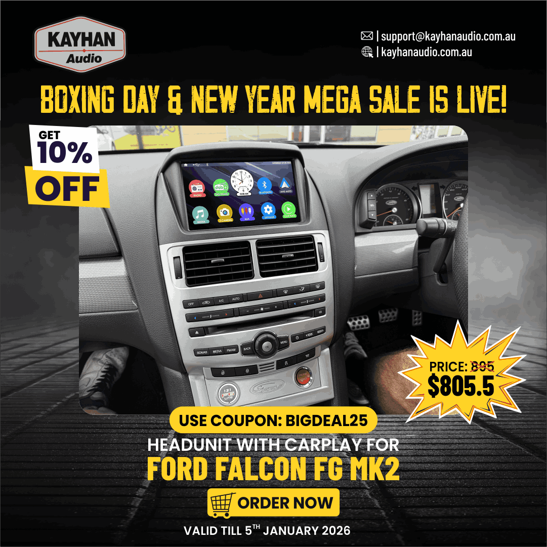 New Year Mega Sale – Apple CarPlay Headunit for Ford Falcon FG MK2