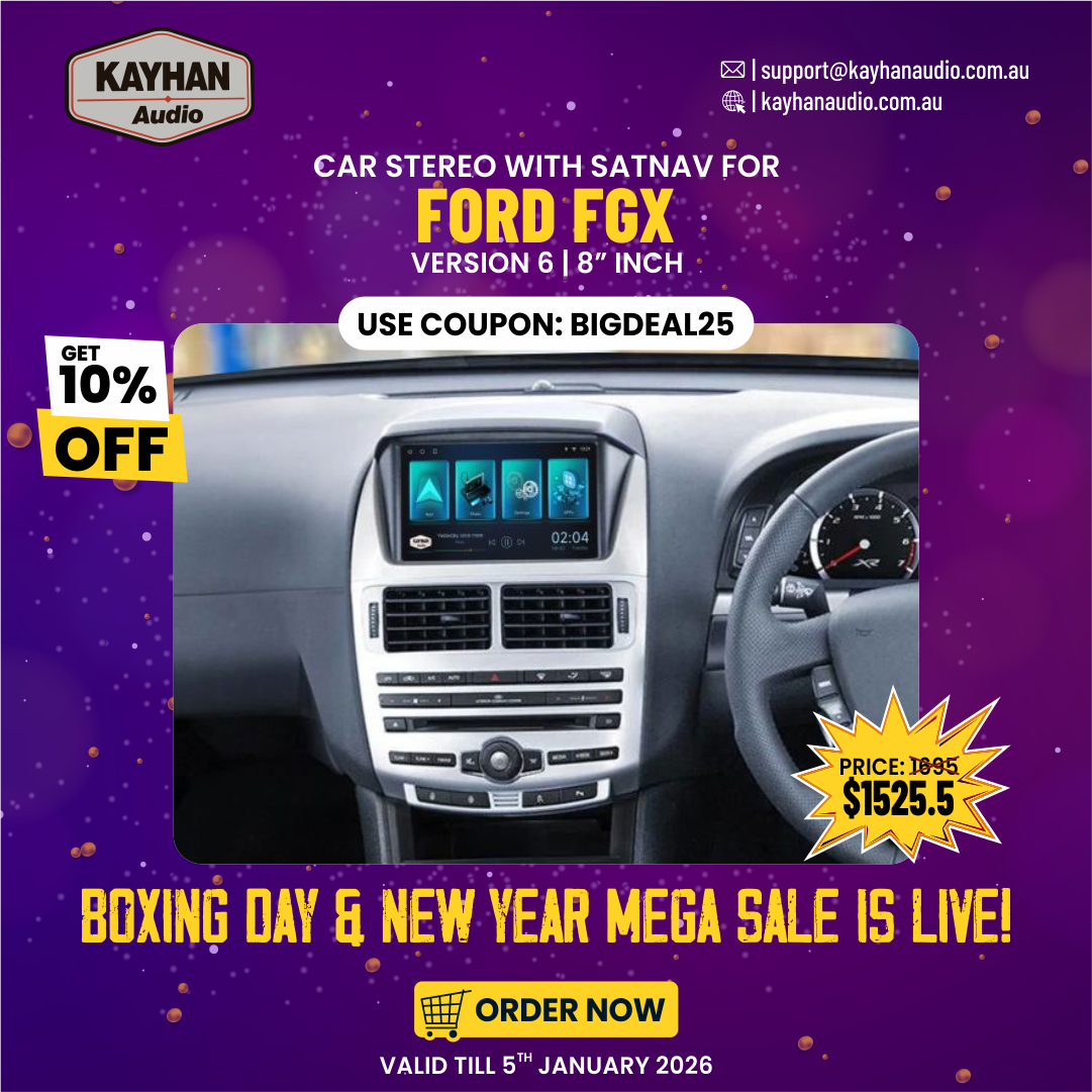 Upgrade Your Ford FGX with a Smart 8” SatNav Stereo