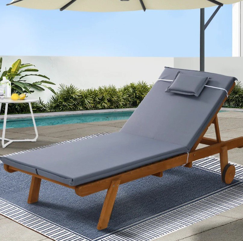 Gardeon Sun Lounge Wooden Lounger – Stylish Outdoor Day Bed